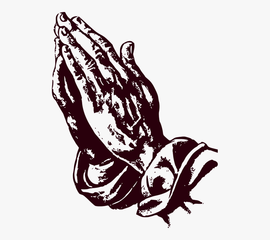 Pray Clipart Prayer Line - Praying Hands, Transparent Clipart