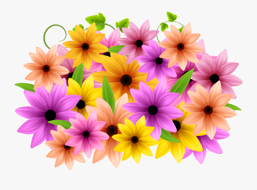 Clipart Gallery Flowers Tropical Flowers Png Clipart - Flower Decoration Png, Transparent Clipart