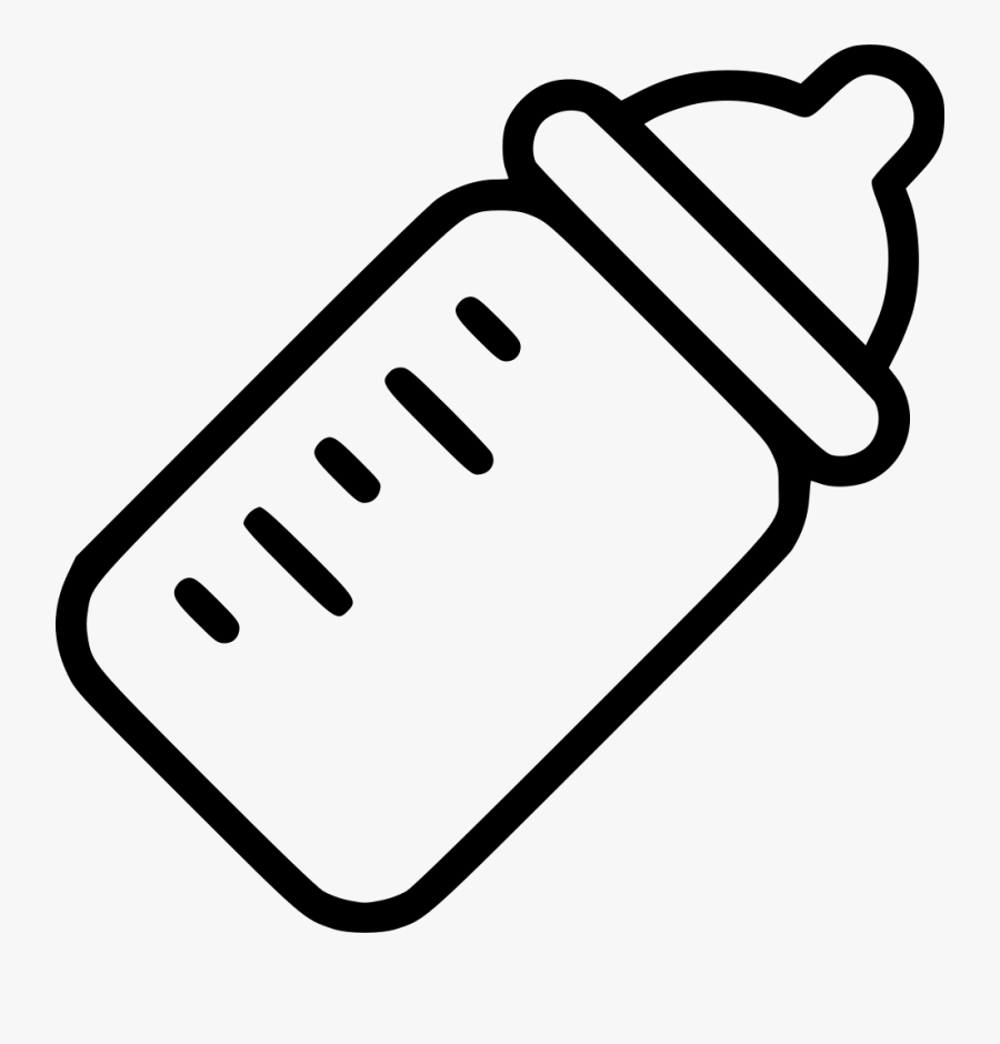 Baby Bottle Black And White Search Result Cliparts - White Baby Bottle Clipart, Transparent Clipart