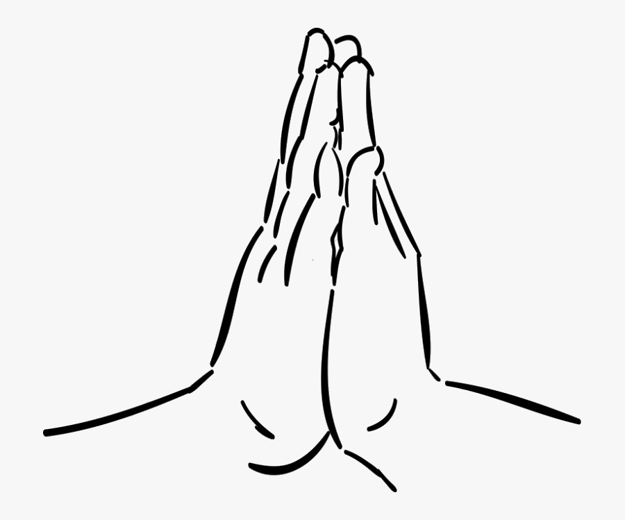 Praying Hands Together In Prayer Clipart Transparent - Drawing Of Join Hands, Transparent Clipart