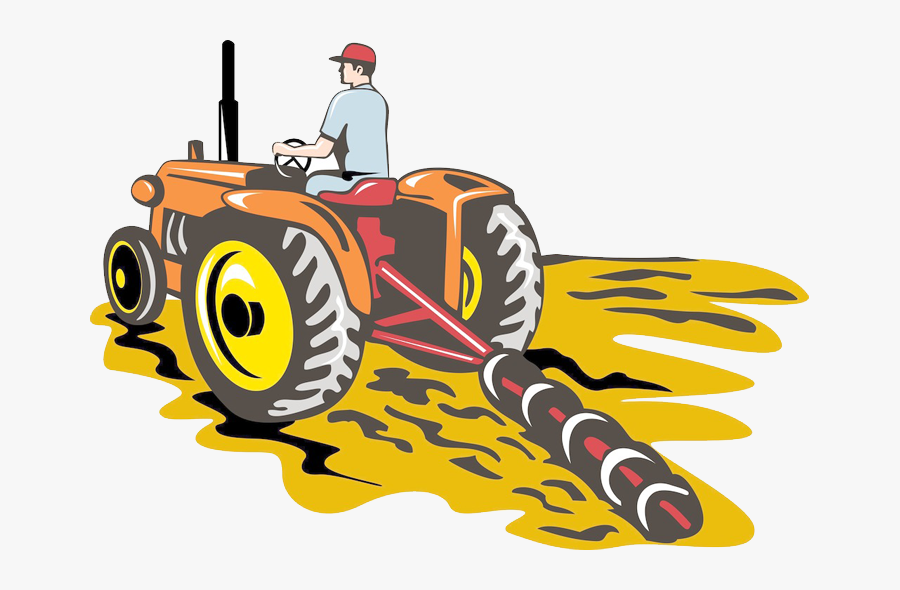 John Deere Clipart Agriculture - Tractor With Farmer Clipart, Transparent Clipart