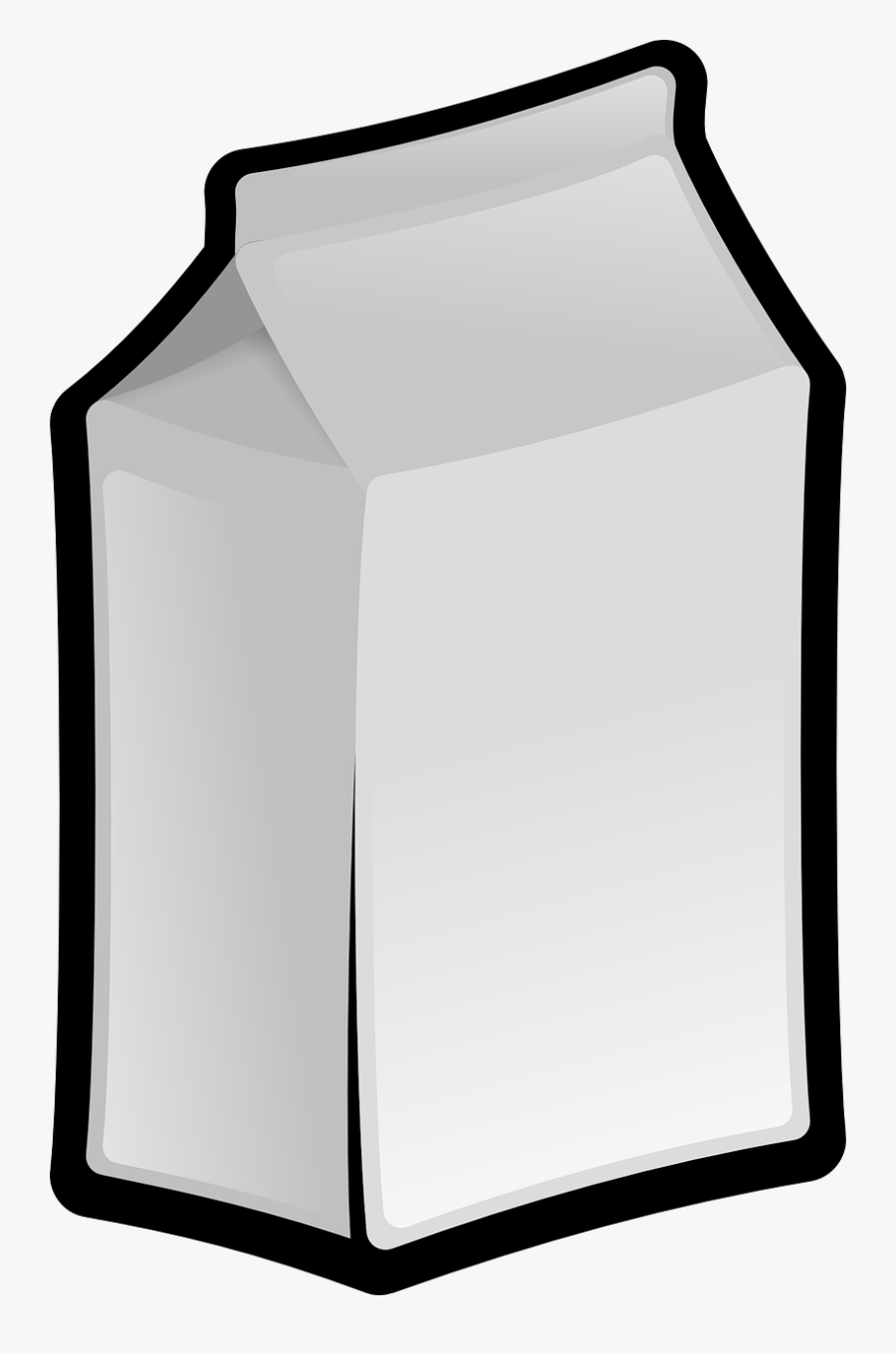 Milk Box - Milk Carton Clear Background, Transparent Clipart