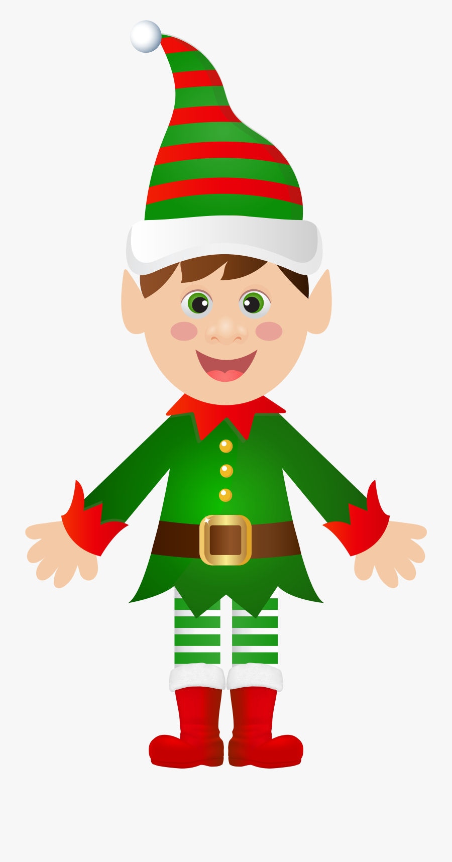 Christmas Clipart Elf - Elf Png, Transparent Clipart