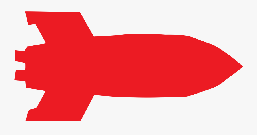 Clipart - Red Rocket Clip Art, Transparent Clipart