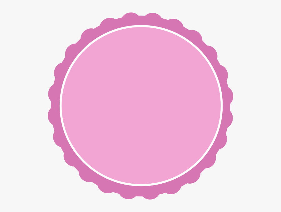 Clipart Circle Border - Pink Circle Border Design, Transparent Clipart