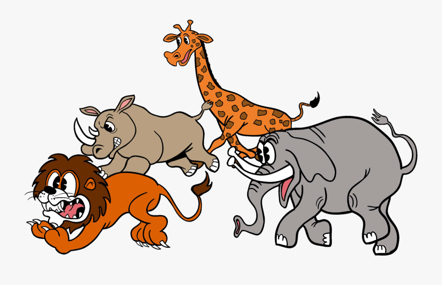 Escape From Central Park - Animals From The Zoo Escape Cartoon, Transparent Clipart