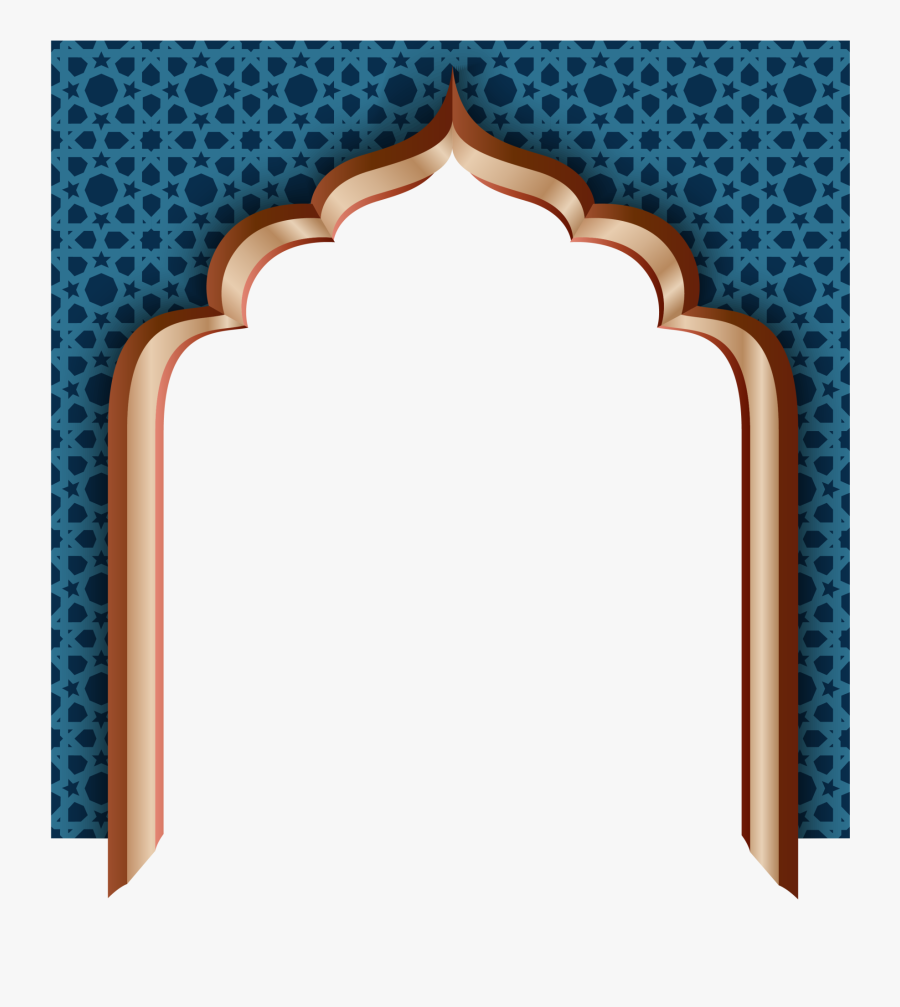 Blue Door Mubarak Wall Ramadan Al-adha Eid Clipart - Eid Mubarak Border Png, Transparent Clipart