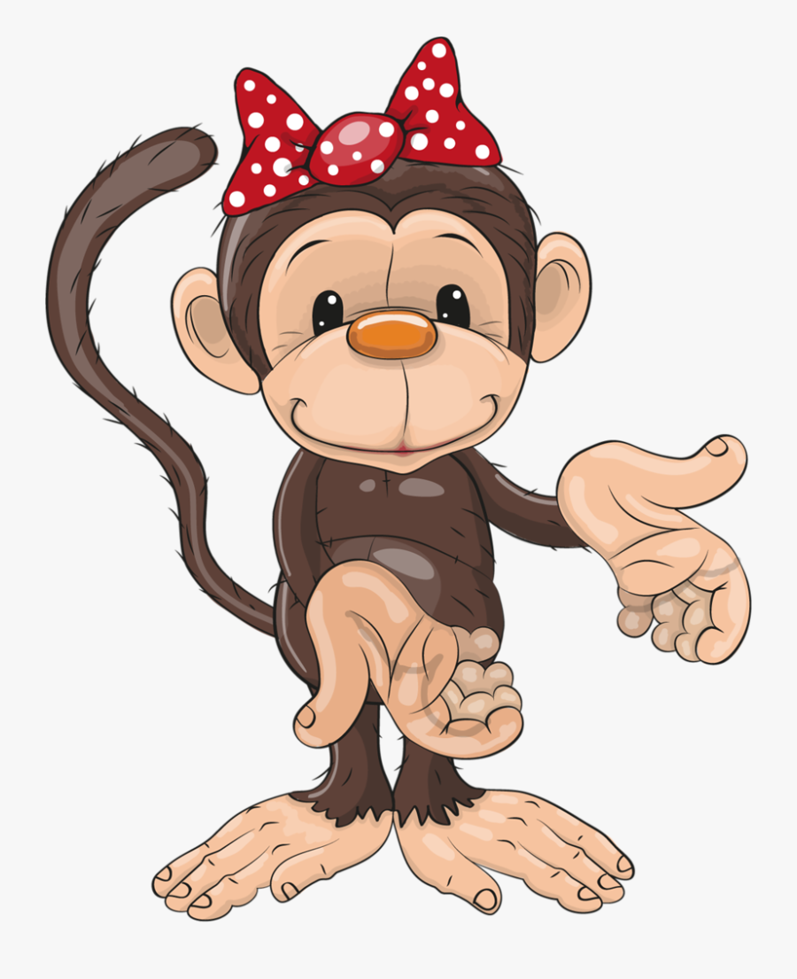 Monkey Cartoon, Transparent Clipart