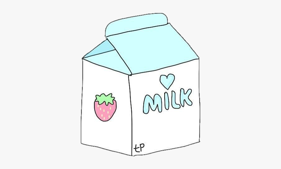 #milk #cute #kawaii - Cartoon, Transparent Clipart