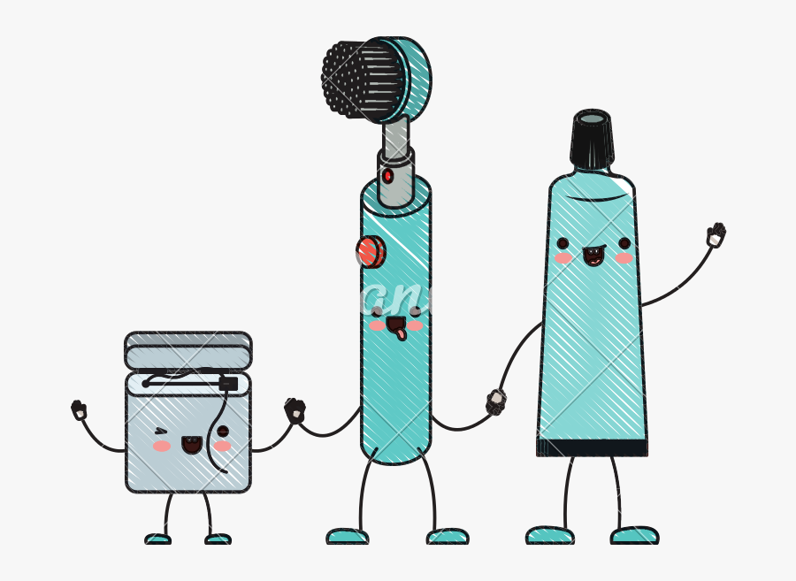 Transparent Toothbrush Clipart - Dibujo De Cepillo De Dientes Animado, Transparent Clipart
