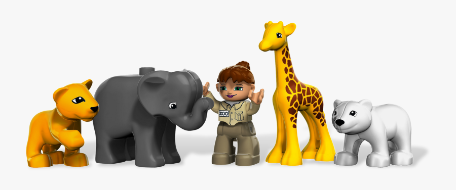 Toy Lego Minifigure Zoo Duplo Block Clipart - Lego 4962 Duplo Baby Zoo, Transparent Clipart