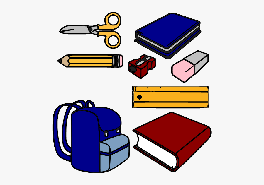 Clip Art School Supplies Images Free - School Supplies Clipart, Transparent Clipart