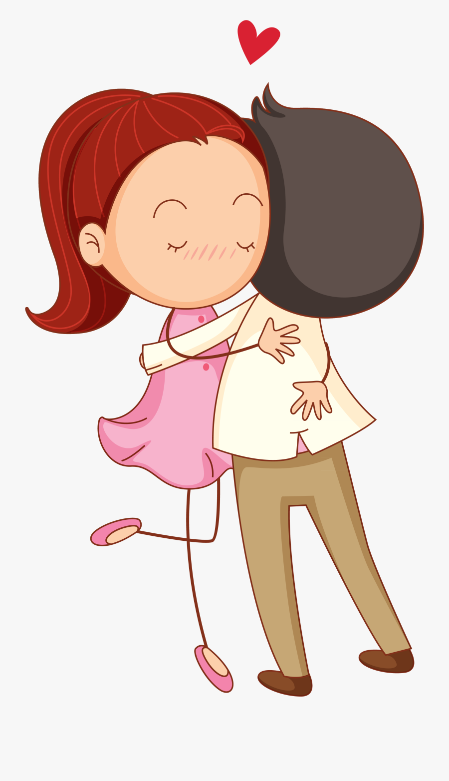 Clip Art Portfolio Categories 1designshop - Cartoon Boy And Girl Hugging, Transparent Clipart