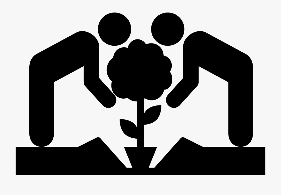 Planting A Tree Clip Freeuse - Tree Planting Icon Png, Transparent Clipart
