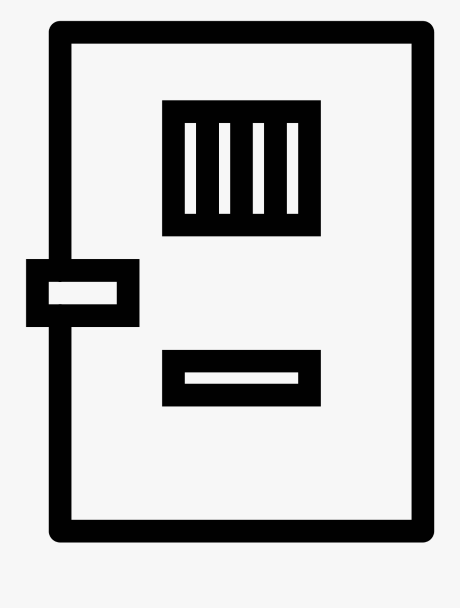 Prison Clipart Prison Door - Locked Door Icon, Transparent Clipart