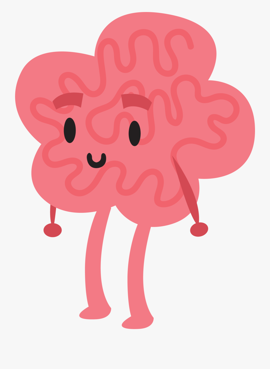Brain Clipart Animated - Brain Character Png, Transparent Clipart