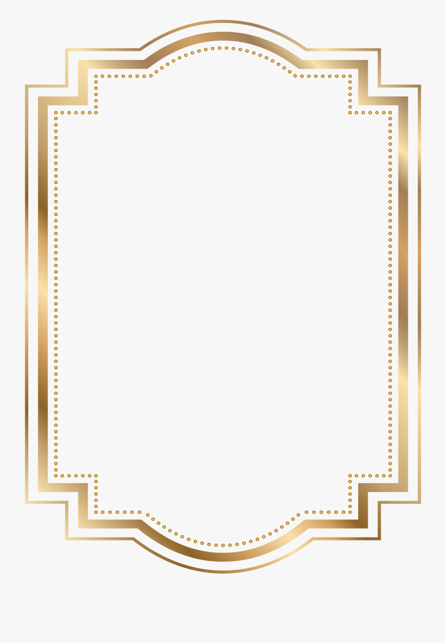 Gold Frame Border Png - Golden Frame Png, Transparent Clipart