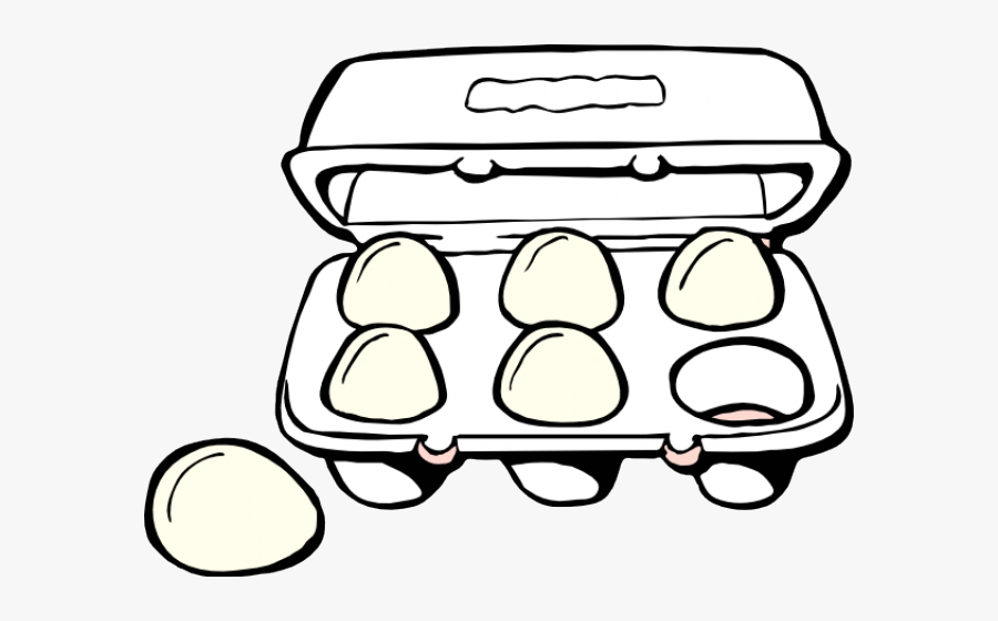 Clip Art Carton Of Eggs, Transparent Clipart