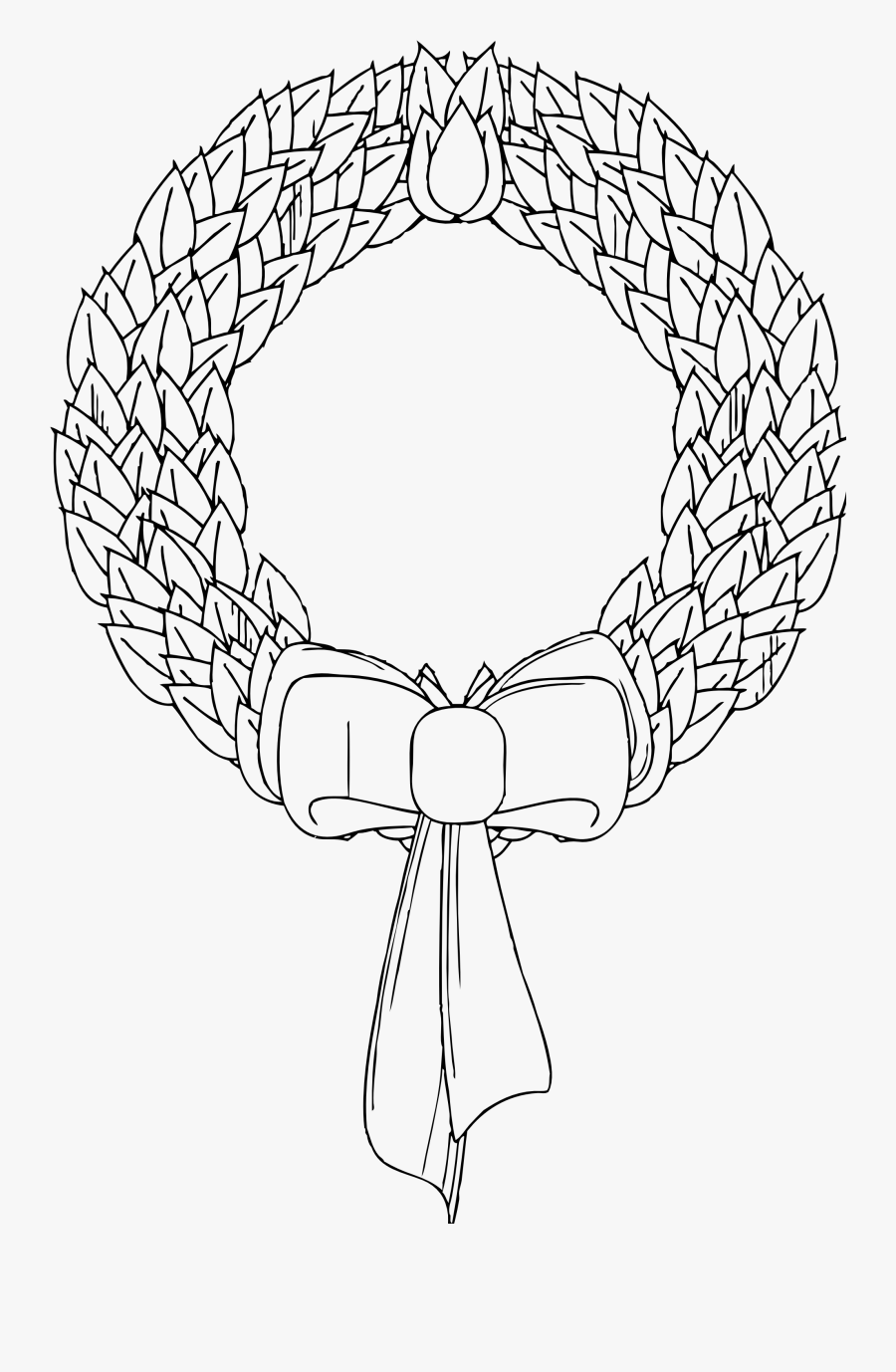 Transparent Christmas Wreath Clipart Black And White - Advent Reef Drawing, Transparent Clipart