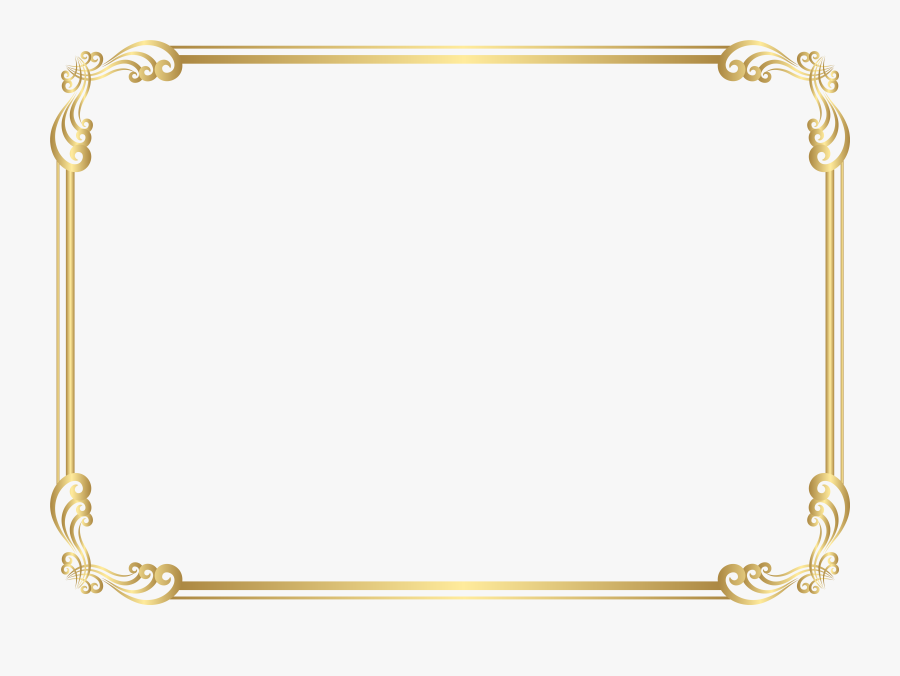 Frame Border Clip Art Png Image - Gold Frame Border Clipart, Transparent Clipart