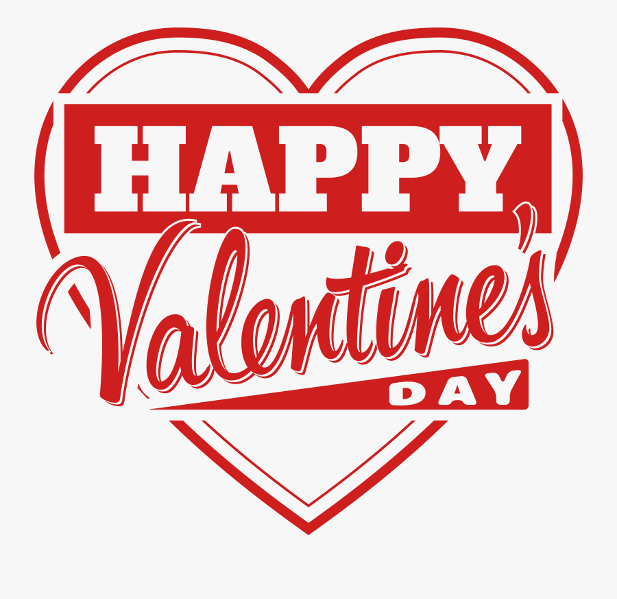 Happy Valentine"s Day Heart Transparent Png Clip Art, Transparent Clipart