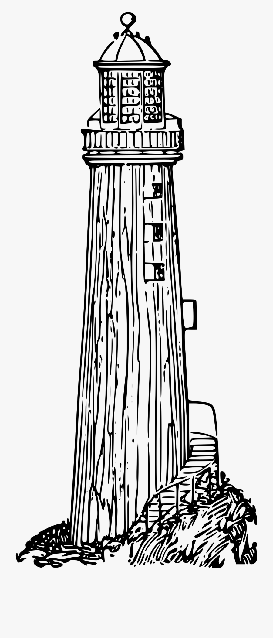 Clipart - Lighthouse Drawing Png, Transparent Clipart