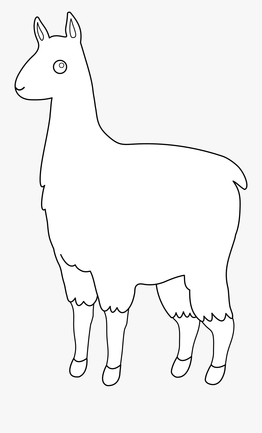 White Transparent Llama, Transparent Clipart