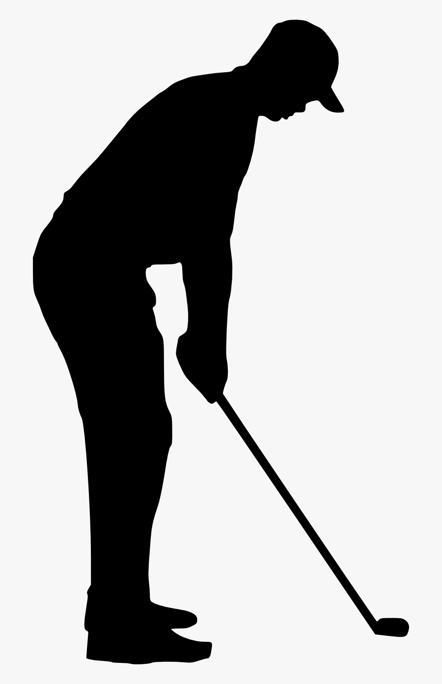 Golfing Clipart Retro Sport - Transparent Black And White Golf Bag Clipart, Transparent Clipart