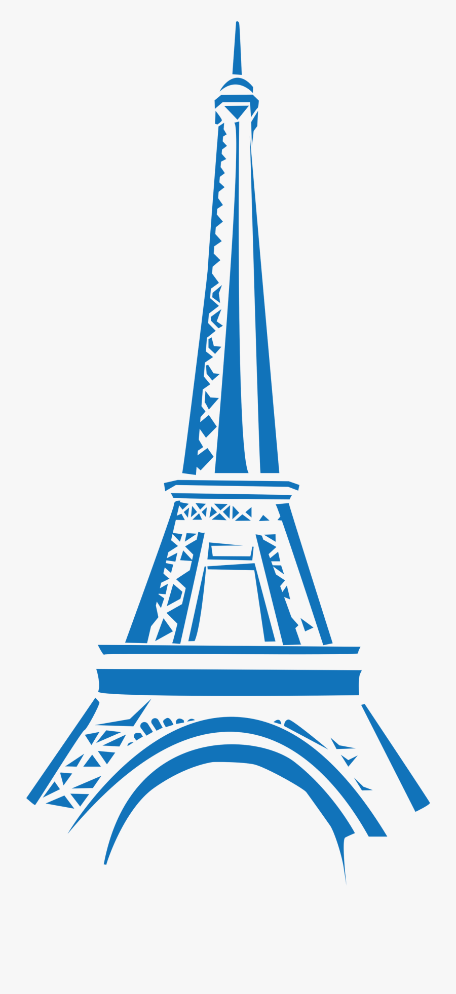 Eifel Tower Blue Clipart - Eiffel Tower Logo Png, Transparent Clipart