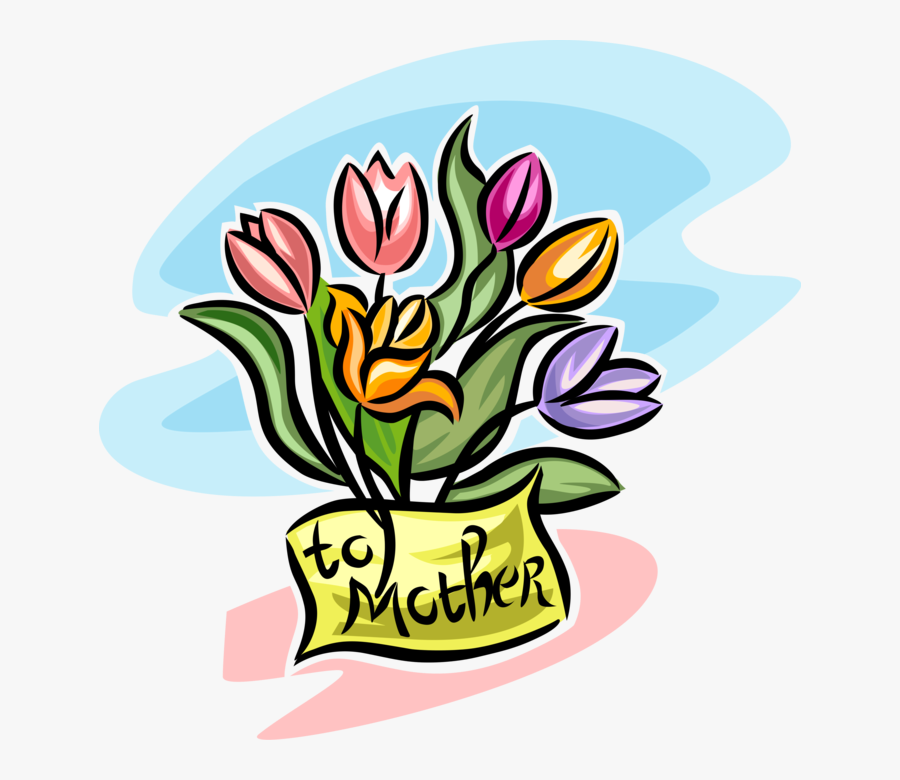 Transparent Mothers Day Flowers Clipart - Mother's Day Clip Art, Transparent Clipart