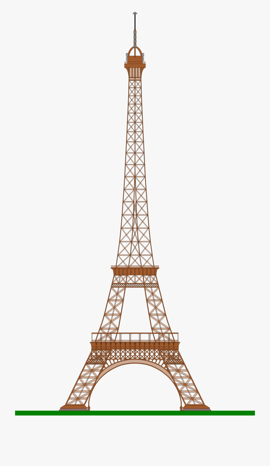 Eiffel Tower With Crown Clipart - Eiffel Tower Emoji Png, Transparent Clipart