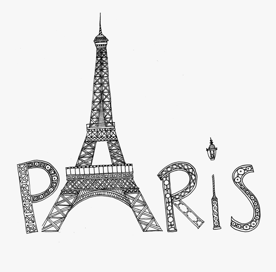 Transparent Bridge Silhouette Png - Cute Paris Coloring Pages, Transparent Clipart