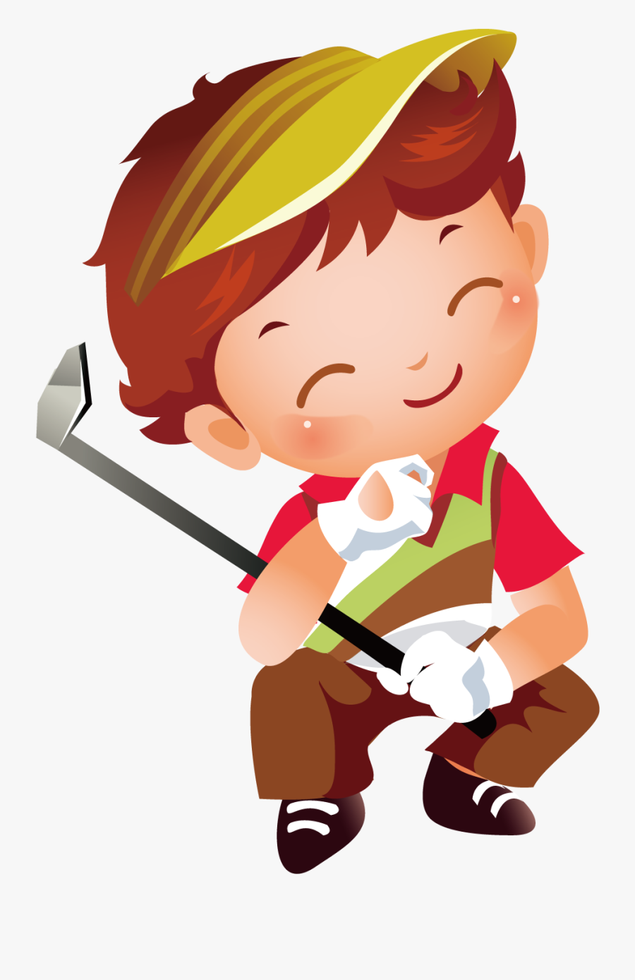 Transparent Golf Clipart Png - Golf Kids Vector, Transparent Clipart