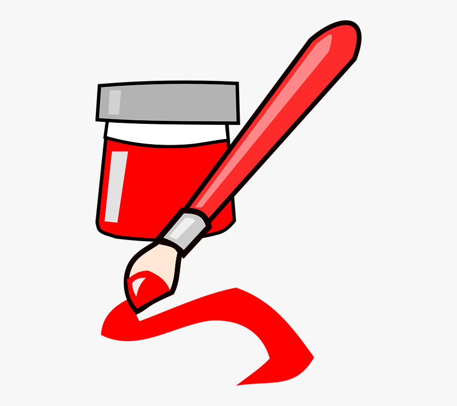 Brush, Paint, Red, Art, Ink - Red Paint Png Clipart, Transparent Clipart