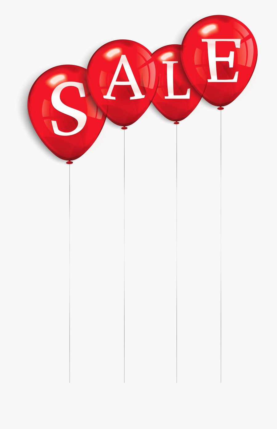 Sale Clipart Red - Sale Balloons Png, Transparent Clipart
