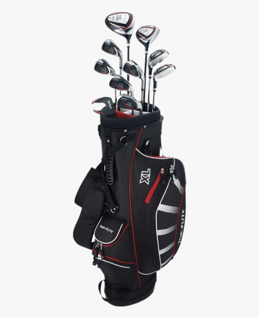 Set Clipart Golf - Golf Bag And Clubs Png, Transparent Clipart