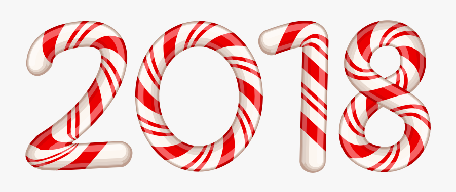 Candy Cane 2018 Png, Transparent Clipart