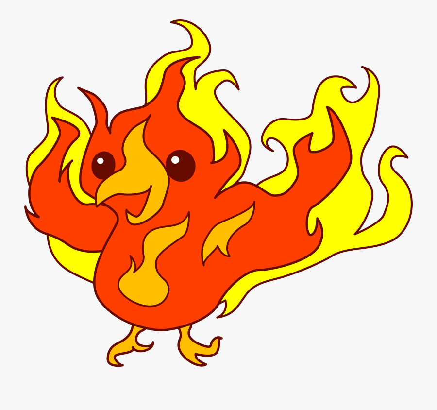 Prometheus Giving Fire Clipart - Cute Phoenix Clipart, Transparent Clipart
