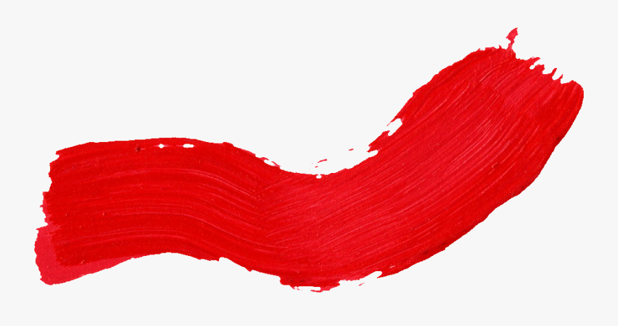 Paint Brush Clipart Transparent - Red Paint Line Png, Transparent Clipart