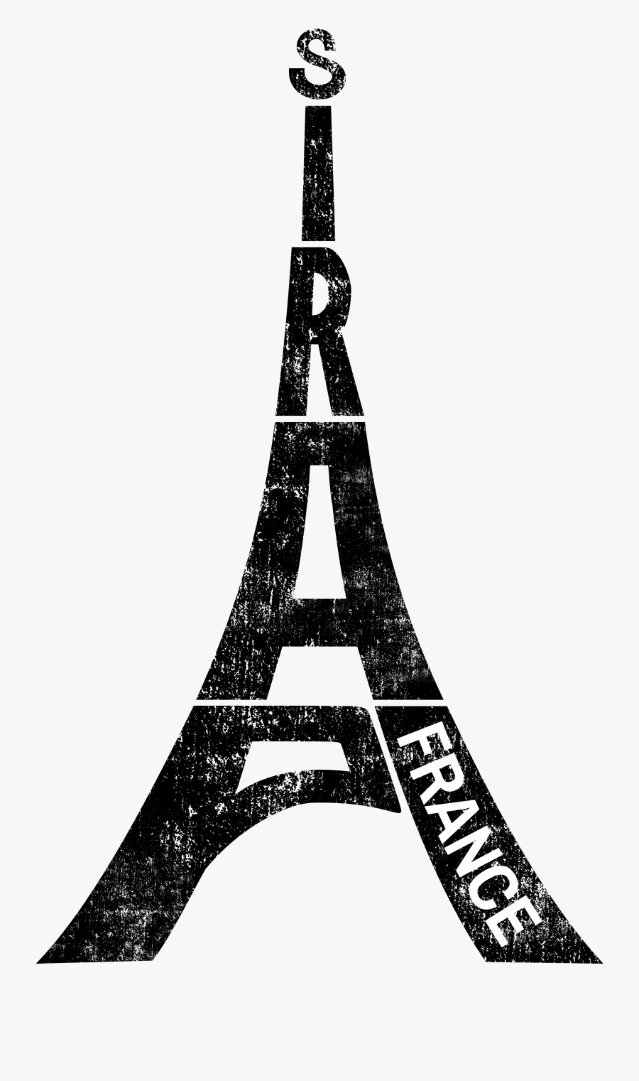 Paris Souvenir Lustige Eifelturm Frankreich Typografie - Letter A As The Eiffel Tower, Transparent Clipart