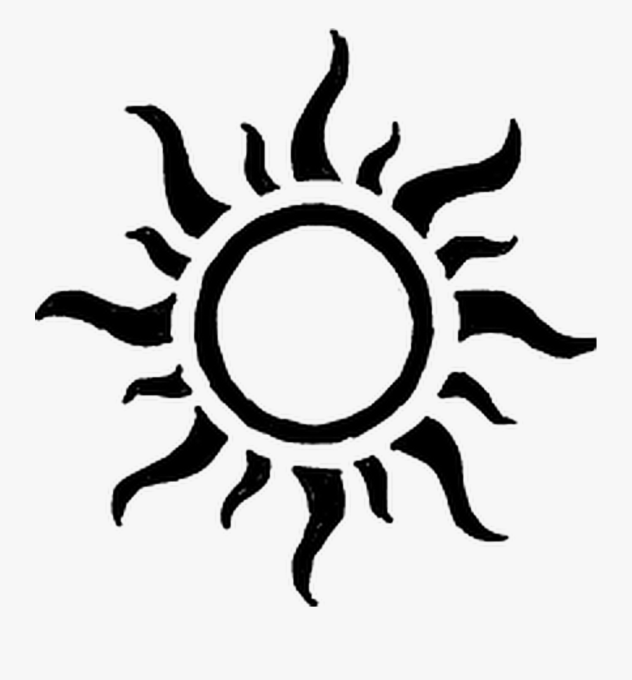 #sol #sun #sunshine - Simple Sun Tattoo Design, Transparent Clipart