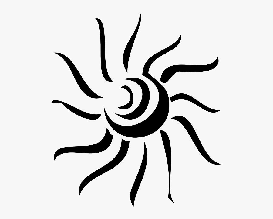 Sun Vector Black And White , Free Transparent Clipart - ClipartKey