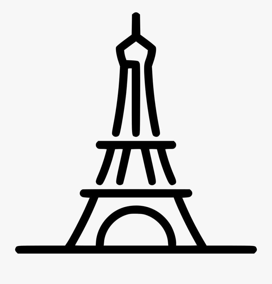 Eiffel Tower - Eiffel Tower Paris Icon, Transparent Clipart