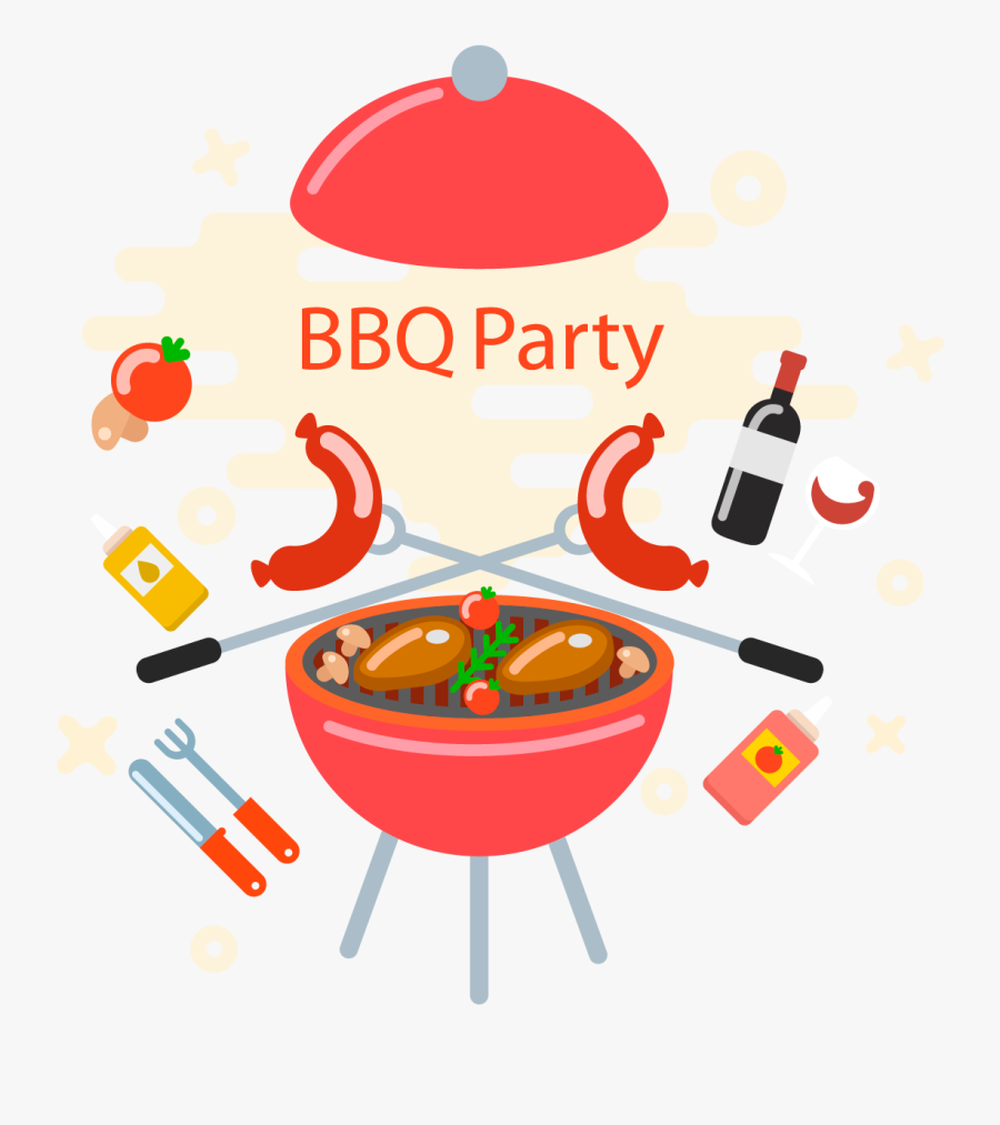 Transparent Grill Clipart - Clipart Barbecue Party, Transparent Clipart