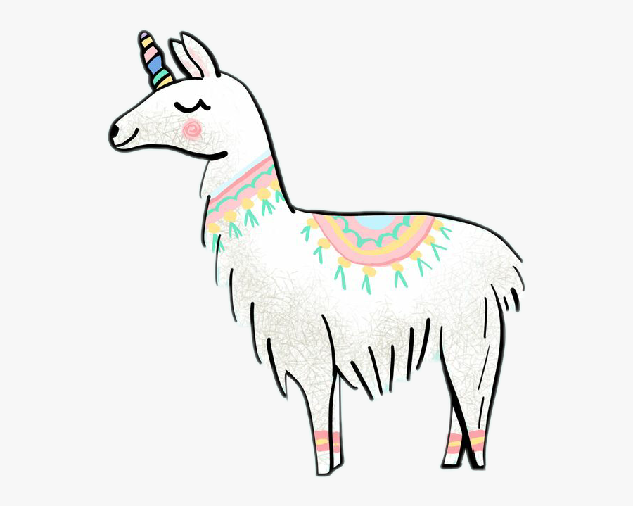 Transparent Cute Llama Clipart - Llamacornio Torta, Transparent Clipart