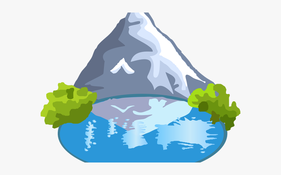 Mountain Clipart Holiday - Mountain And Lake Cartoon, Transparent Clipart