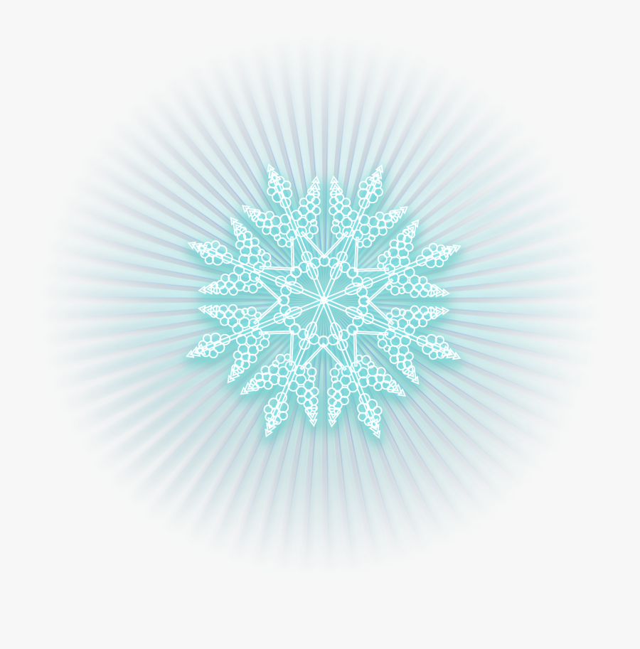 Ice Blue Shining Snowflake Png Clipart Picture - Tv Evil, Transparent Clipart