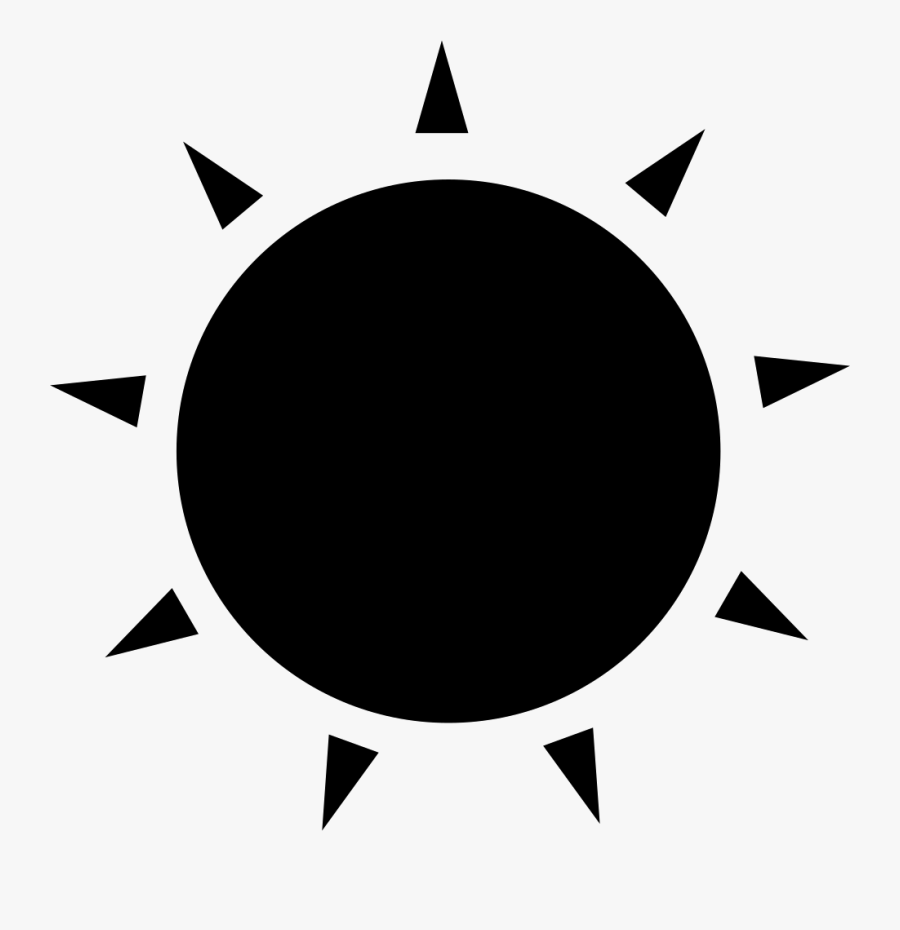 Free Sun Rays Vector Png Sun Silhouette Png- - Black Sun Vector Png, Transparent Clipart