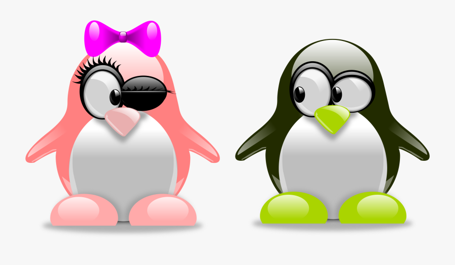 Tux Penguin Clip Art - Tux Love, Transparent Clipart