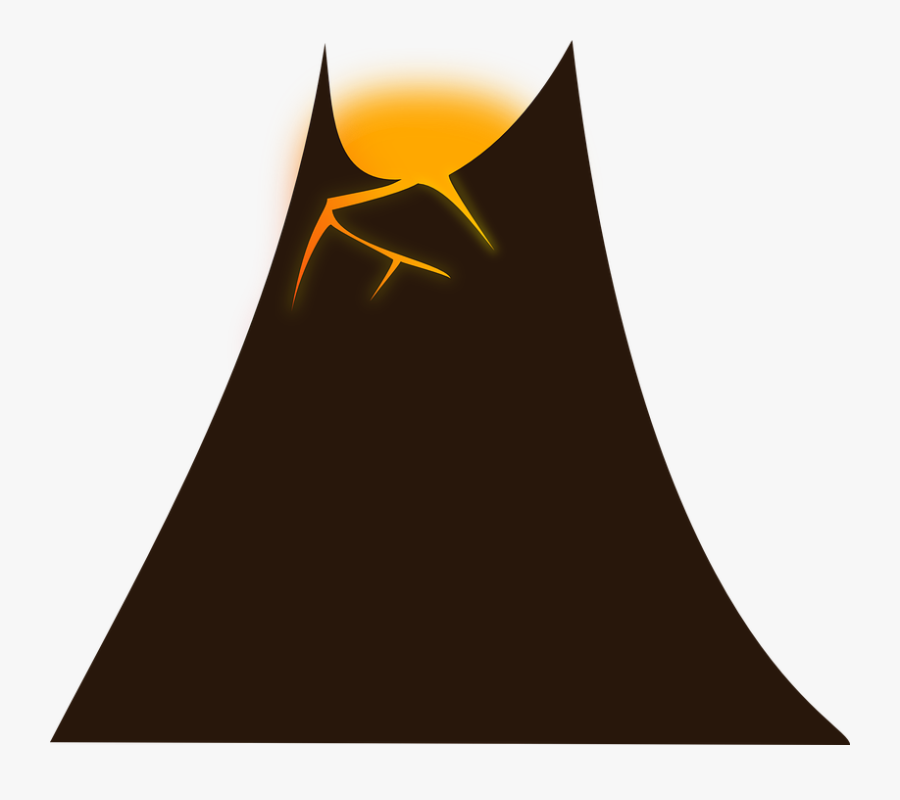 Volcano Animation, Transparent Clipart